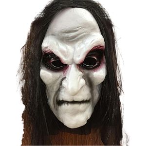 Masque d'Halloween, accessoires de déguisement, masque de zombie réaliste, masque de mascarade à longs cheveux, masque de fantôme d'Halloween, masque effrayant - Product Image 4