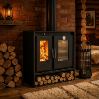 Poêle à bois en acier épaissi pour chauffage intérieur et camping hivernal, idéal pour villas, barbecues ruraux et usage domestique