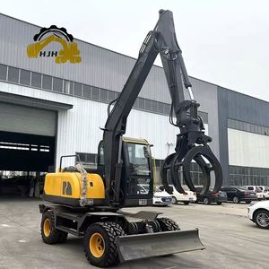 Excavadora con Motor Yuchai/Yanmar, Maquinaria para Movimiento de Tierras, Mini Excavadora de Ruedas China en Venta - Product Image 3