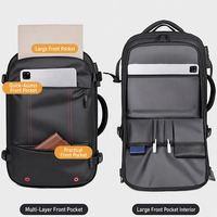 Sac à dos de voyage étanche et antivol de grande capacité, sac à dos de luxe à compression sous vide, sac à dos extensible pour ordinateur portable