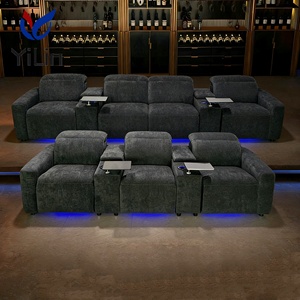 Sofá de Cine en Casa Moderno VIP Personalizado, Muebles de Sala de Estar, Reposacabezas Eléctrico con Doble <span class=keywords><strong>Motor</strong></span> y Masaje - Product Image 2