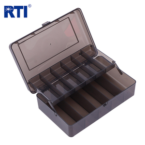 Boîte de rangement pour leurres de pêche en PVC PP double face épaissie haute résistance à 11 compartiments pour leurres de calamar et hameçons, idéale pour la pêche en rivière - Product Image 1