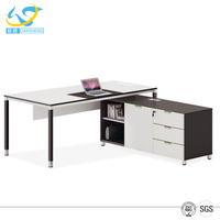 Bureau de direction extensible contemporain en bois de Foshan Shunde avec plateau en mélamine certifié ISO