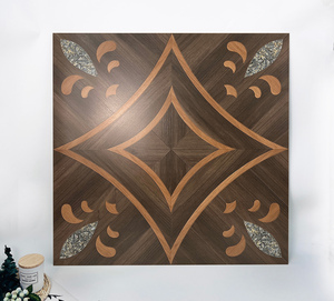 Carreaux de sol en porcelaine antidérapants modernes de 10mm d'épaisseur en grain de bois de noyer noir de haute qualité pour chambre salon utilisation intérieure - Product Image 1