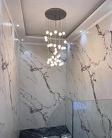 Nouvelle conception 2025, feuille de marbre en PVC couleur ligne dorée, panneau mural imperméable, feuille de marbre UV pour la décoration de panneaux muraux