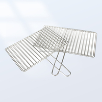 Grille de barbecue carrée personnalisée en acier inoxydable 304 316 pour extérieur, tissée, pour cuisson à la vapeur et refroidissement, avec poignée