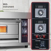 Four à sole électrique commercial pour boulangerie, restaurant, hôtel, cuisson de gâteaux, thermostat réglable, protection contre la surchauffe, affichage LED, 304
