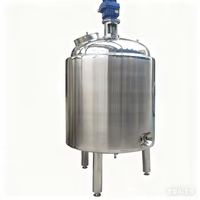 Réservoir de stockage et de refroidissement à agitateur en acier inoxydable 304/316L pour produits chimiques liquides et poudres détergents, fourni directement par l'usine LinkAsia