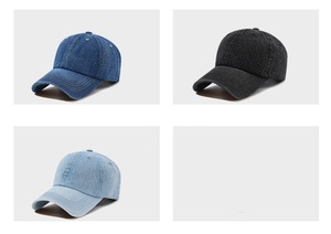 Gorra de Béisbol de Mezclilla 100% Algodón para Hombre, Estilo Japonés Vintage, Lavada, con Protección Solar, Gorra de Visera Curva, Gorro Casual de Venta Caliente - Product Image 2