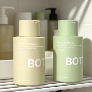 Bouteille souple vide en PEHD de 300 ml (10 oz) personnalisable, vert, rose, <span class=keywords><strong>bleu</strong></span>, pour lotion de soin, shampoing ou gel douche pour bébé, avec bouchon disque - Product Image 2