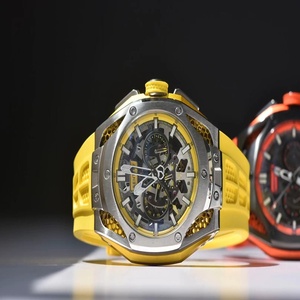 Reloj mecánico esqueleto con forma de arquitectura transparente y atractivo moderno - Product Image 4