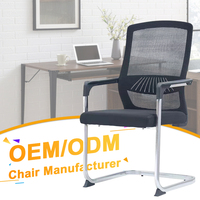 Chaise de bureau ergonomique en maille avec coussin en éponge respirant personnalisé, best-seller