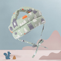 Casque réglable en coton pour bébé, protecteur de marche, anti-collision, pour enfant en bas âge