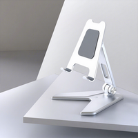 Supports ergonomiques pour tablette en alliage d'aluminium de qualité supérieure, réglables à plusieurs angles, pliables, universels, noirs, pour téléphone, pour la maison et le bureau