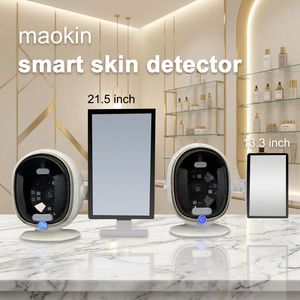 Détecteur cutané intelligent de bureau à 8 spectres lumineux, capture des détails cutanés avec grossissement 50X, analyse des pigments, de l'acné, des rides, du sébum et des pores, pour usage en salon - Product Image 2