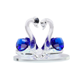 <b>Crystal</b> Swan Ornaments Glass <b>Animal</b> Decor Multi Piece Package Graduation Gift Desk Decoration Living Room Contemporary Style - Product Image 5