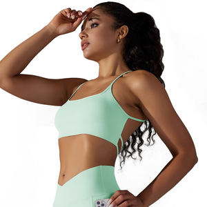 Soutien-gorge de sport respirant pour femmes Gym Fitness dos nu bretelles croisées haut de yoga pour la course et la randonnée - Product Image 3