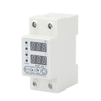 Dispositif de protection contre les surtensions et les sous-tensions réglable sur rail DIN 110V 220V, relais de protection, disjoncteur