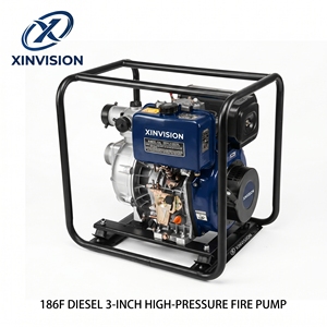 Pompe à eau diesel 9HP haute pression 150m pour système d'irrigation agricole en montagne, unité d'irrigation agricole haute pression 3 pouces 186F - Product Image 1