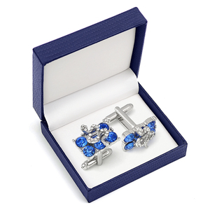 Gemelli Eleganti con Logo Personalizzato, Placcati in Oro di Lusso, per Camicie da Uomo, Regalo Personalizzato - Product Image 3