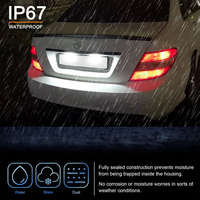 2 pièces pour Mercedes-Benz Classe C W203 Berline, Classe SL R230, Classe CLK W209 C209 A209, Chrysler Crossfire – Éclairage de plaque d'immatriculation LED blanc