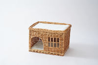 Lit pour chat JY Foam Luxury Custom Gel WickerFoam, style grotte, écologique, amovible, lavable, pour intérieur.