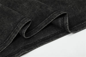 Maglietta Vintage a maniche corte con lavaggio a girocollo T-Shirt da <span class=keywords><strong>uomo</strong></span> con bottoni stile gotico, <span class=keywords><strong>camicia</strong></span> in cotone 100% pesante - Product Image 6