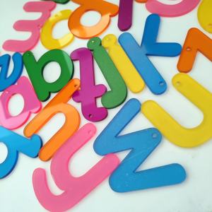 Letras y números acrílicos sin ftalato virgen 100% con servicio de corte para el aprendizaje del alfabeto en el aula de educación temprana - Product Image 3