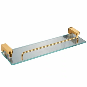 Vàng mô chủ khăn Bar xà phòng giỏ thủy tinh phần cứng nhôm kim loại lưu trữ Kệ thiết lập nhà vệ sinh nhà vệ sinh phụ kiện phòng tắm - Product Image 2