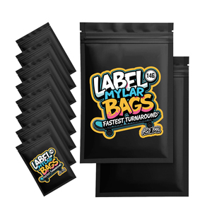Emballages personnalisés pour produits comestibles, sachets en mylar refermables, résistants aux odeurs, résistants aux enfants, pour aliments pour animaux de compagnie et gelée 3,5 g - Product Image 1