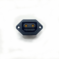 Prises électriques 40A 2+6 Femelle/Mâle, fiches BNC, prises à contact en laiton, boîtier PC/Nylon IP67 pour vélos électriques, batterie au lithium