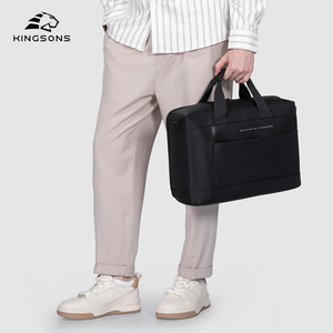 Kingsons Men's Messenger Bag Water Resistant Durable Business Travel Crossbody Bag With Zipper Closure And Soft Handle - Product Image 4