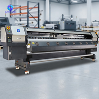 Impresora Industrial de Solventes de 3.2m, Cabezales de Impresión Konica KM512l, 4-8 Cabezales, Máquina de Inyección de Tinta de Formato Ancho para Publicidad Exterior