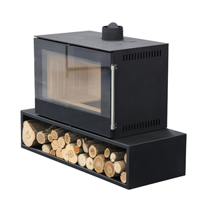 Estufa de Leña Panorámica de Cara Completa con Cámara Revestida de <span class=keywords><strong>Vermiculita</strong></span> y Base para Leños para Club Privado - Product Image 5