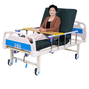 Lit médical manuel à manivelle simple ou double, modèle JJ-67, avec cadre en fer, lit médical élévateur pour hôpitaux, cliniques ambulatoires et soins infirmiers - Product Image 5