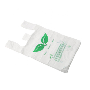 ถุงเสื้อยืดคอร์นแป้งแบบย่อยสลายได้เพื่อการช้อปปิ้งที่ยั่งยืนเหมาะสำหรับความต้องการของซูเปอร์มาร์เก็ตและร้านขายของชำที่เป็นมิตรกับสิ่งแวดล้อม - Product Image 6