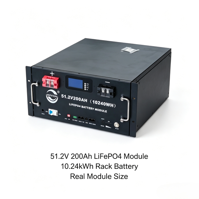 Factory OEM 51.2V200Ah Rack Mount Lithium Iron Phosphate Battery, 6000 Cycles Life, Solar Backup Power Energy Storage System