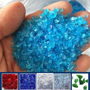 Prezzo favorevole rotto paesaggio scorie di rocce di vetro blu scuro - Product Image 2