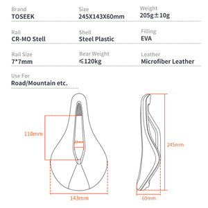 <span class=keywords><strong>Selle</strong></span> en cuir <span class=keywords><strong>confortable</strong></span> personnalisable pour femmes, pour vélos <span class=keywords><strong>de</strong></span> montagne/route - Légère, imperméable, ventilée, design sportif - Product Image 3