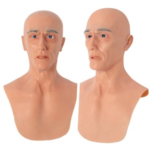 Masque en silicone réaliste au toucher doux <span class=keywords><strong>pour</strong></span> travestis hommes et femmes, décoration de fête d'<span class=keywords><strong>Halloween</strong></span> - Product Image 1