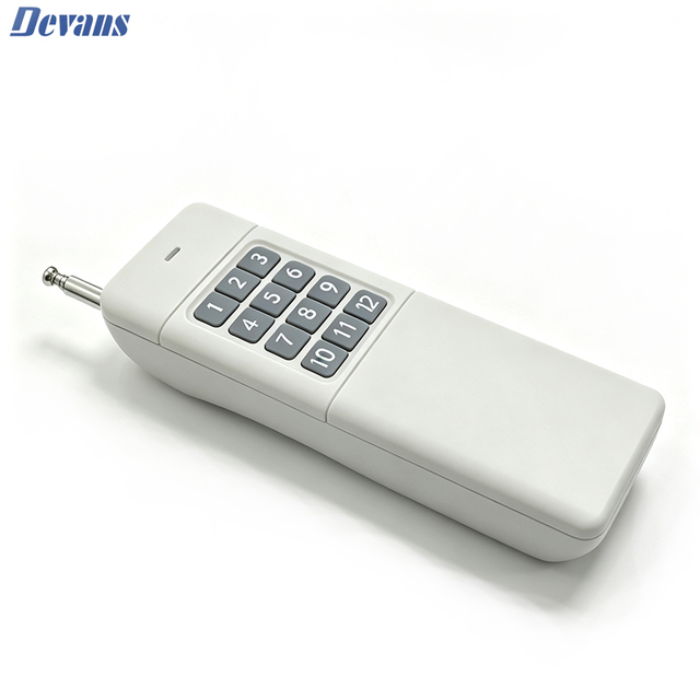 High Power RF Wireless Remote Control Transmitter 433MHz Long Range 12 Channel Remote Controller for Light Pump Gate Switch