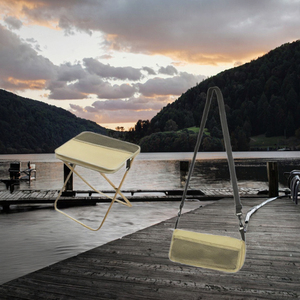 Silla de Jardín Plegable Entai, Personalizada, Mini, Portátil, Moderna, Cuadrada, de Poliéster, Ultraligera, de Hierro, para Exteriores, Comedor, Sala de Estar, Hotel - Product Image 3
