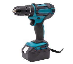 Taladro <span class=keywords><strong>Percutor</strong></span> Rotatorio Inalámbrico con Batería de Iones de Litio Industrial, Taladro Eléctrico Multifunción, Destornillador Eléctrico de 13 mm - Product Image 1