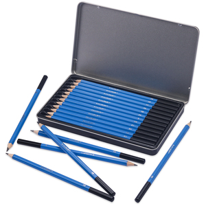 Juego de lápices de dibujo de 12 piezas en caja de lata personalizada - Product Image 1