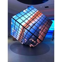 Écran vidéo publicitaire LED Cube Yake pour centre commercial, extérieur/intérieur, couleur pleine, P2.5, 1000 cd/m, certifié CE, garantie 5 ans