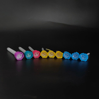 Embouts de mélange statiques dentaires gris MBH05-12D Embouts de mélangeur en silicone à impression de buse de mélange intra-orale rose Mélange de ciment dentaire