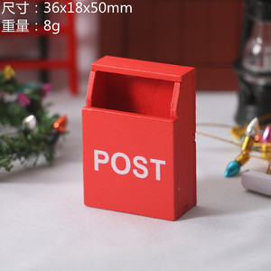 Miniaturas, caja <span class=keywords><strong>de</strong></span> letras pequeña, Mini Buzón <span class=keywords><strong>de</strong></span> <span class=keywords><strong>casa</strong></span> <span class=keywords><strong>de</strong></span> <span class=keywords><strong>muñecas</strong></span>, caja <span class=keywords><strong>de</strong></span> <span class=keywords><strong>madera</strong></span> para correo pintado - Product Image 1