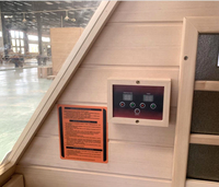 Sauna Inframerah Mini Modern untuk Satu Orang, Sauna Kering untuk Kesehatan di Rumah dengan Pemanas Listrik, Pasokan Pabrik Kayu Hemlock untuk Penggunaan di Kamar Tidur