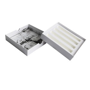 Tùy chỉnh bao bì hộp với bột giấy bên trong khay cứng bìa cứng nắp và cơ sở cho quà tặng bao bì với dập nổi xử lý - Product Image 5