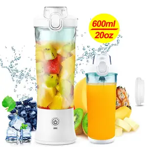 Mixeur portable 600ml 2024 Personal Mini Fresh Juice Juice blender Fruit Mixer 4000mAh USB chargeant mini blender portable